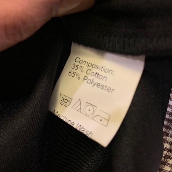 NWOT 2 Piece Gingham Longsleeve Top - Picture 4 of 6